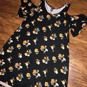 Rue 21, shoulder slit, knee length, flower dress.